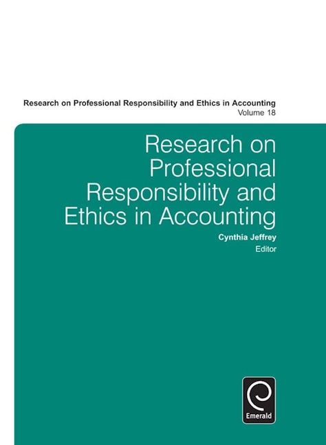 Book cover image for Research on Professional Responsibility and Ethics in Accounting ISBN: 9781784411640